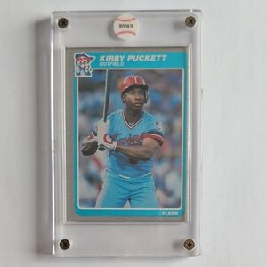 Kirby Puckett Rookie Fleer 1985 Baseball Card MLB Minnesota Twins RC